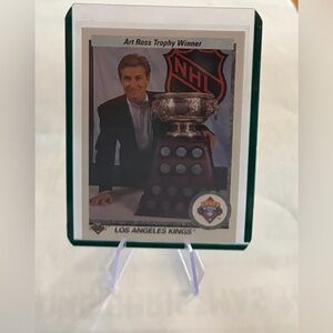 Wayne Gretzky NHL Art Ross Trophy Winner Card